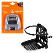 Держатель напитков на дефлектор, складной, черный/серый AIRLINE (ACH-D-001)