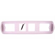 Рамка для номера с боковой светодиод подсветкой (боковая) белая ПРЕМИУМ