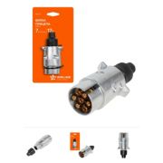 Вилка прицепа 7 контактов 12В металл AIRLINE (ATE-02)