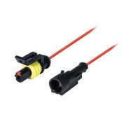 Колодка герметичная 1-конт. серия 1,5мм с проводом 0,50мм.кв (мама+папа)