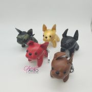 Брелок собачка кожаная