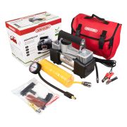 Компрессор металлический 60л/мин 2х поршневой SKYWAY БУРАН-05 в сумке 10 АТМ