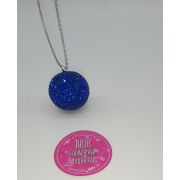 Подвеска шарик маленький синий