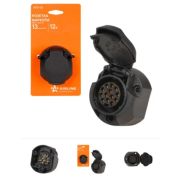 Розетка фаркопа 13 контактов ЕВРО пластик AIRLINE (ATE-06)