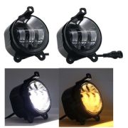 Фары противотуман. светодиодные Приора (2 режима белый и желтый), 12/24V  (2шт/компл)