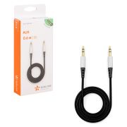 Кабель AUX 3.5 mm Jack - 3.5 mm Jack 0,6м, черный AIRLINE (ACH-AUX-60)