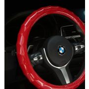 Оплетка лакированная красная