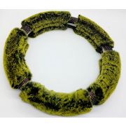 Оплетка меховая Снежная (лимонная)