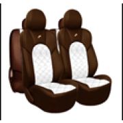 Чехлы сиденья Pandora DIESEL 15 предмета,5 под.6 молний.кор/бел ,эко-кожа.