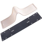 Рамка номерного знака силиконовая с адаптером белая DolleX