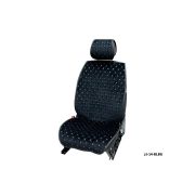 Накидки MAXIMAL LUX передние Алькантара Ромб черный/шов бежевый COOLPART (JJ14-BLBG