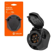 Розетка фаркопа 7 контактов пластик AIRLINE (ATE-04)