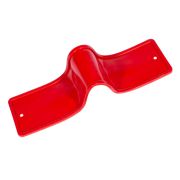 Рамка номерного знака силиконовая без адаптера красная DolleX