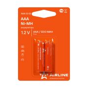 Аккумулятор AAA HR03  Ni-Mh 1200 mAh 2 шт AIRLINE