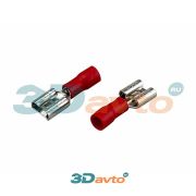 Клемма плоская гнездо 7,4мм REXANT 0,5-1,5мм² (VF1.25-250) изолированная (подходит к 08-0313) min100