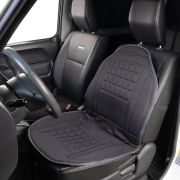 Подогрев сиденья со спинкой с терморегулятором (2 режима) 98х52см 12V Серый 2,5А-3А SKYWAY