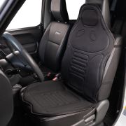 Подогрев сиденья со спинкой с терморегулятором (2 режима) 116х52см 12V Черный 2,5А-3А SKYWAY