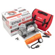 Компрессор металлический 72л/мин БУРАН-10 10атм (3 насадки) в сумке SKYWAY