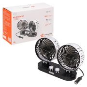 Вентилятор 12 В D=15 см  двойной пластик на липкой ленте Airline