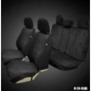 Накидки MAXIMAL LUX комплект (5 мест) Вельвет черный/шов черный COOLPART N24