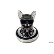 Ароматизатор Собака со стразами YC-15BL черный