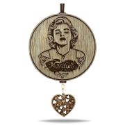 Арома подвеска Мерлин Монро в коричнево-белом цвете (КОМПЛЕКТ)