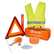 Набор автомобилиста Экстра (знак, апт, трос, перч., жилет) AIRLINE