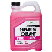 Антифриз LIVCAR PREMIUM COOLANT PINK  -40 (2л) Юж.Корея