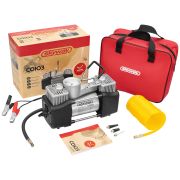 Компрессор металлический 60л/мин 2х поршневой СОЮЗ в сумке 10 АТМ SKYWAY