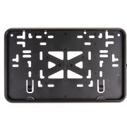 Рамка для номера пластм 290*170 под болт черная без надписи