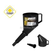 Воронка пластиковая (Разборная) черная d125 «ГЛАВДОР» LUX GL32