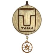 Арома подвеска TANK (коричнево-белый)