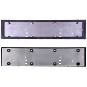 Рамка для номера металл антивандал карбон без надписи+крепеж и резиновые втулки SKYWAY