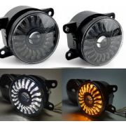 Фара противотуман. светодиодная  Веста, Хрей, Нива, Логан, белый/желтый свет ,с регулиров (2шт/комп)