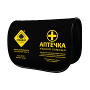 Аптечка автомобильная первой помощи GL-24 (комплект перевязочных средств) в черной сумочке ГЛАВДОР