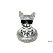 Ароматизатор Собака со стразами YC-15SL (серебристый)