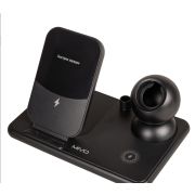 Зарядное устройство беспроводное (для телефона, часов, наушников) черный MIVO