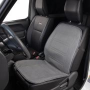 Подогрев сиденья со спинкой с терморегулятором (2 режима) Серый 12V 95х47см 2,5А-3А SKYWAY