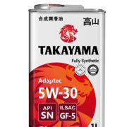 Масло моторное TAKAYAMA 5W30 SN/GF-5 Adaptec (1л) синт. ж/б