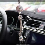 Подвеска Шар капля (серебро+бензин)