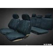 Накидки MAXIMAL LUX комплект Велюр черный/шов черный COOLPART N22