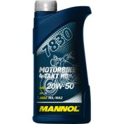 Масло моторное MANNOL 4T Motorbike 20W50 HD (SLJASOMA/MA2) (1л)