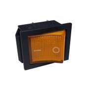 Клавиша 250V  16А желтая с подсветкой (6конт.) ON-OFF Nord YADA