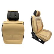 Накидки MAXIMAL LUX комплект (5 мест) Экокожа/ткань бежевый/бежевый COOLPART CC-02