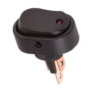 Клавиша 12V 30А овальная с красной LED подсветкой (3конт.) ON-OFF Nord YADA