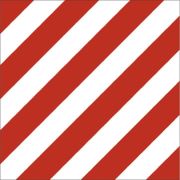 Наклейка на груз. машины «Крупногабаритный груз» ГОСТ 400*400мм цвет красный/белый SKYWAY