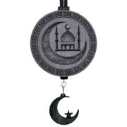 Арома подвеска Мечеть и Аллах в черном цвете (КОМПЛЕКТ)