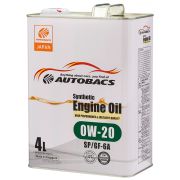 Масло моторное AUTOBACS Synthetic 0W20 SN/SP/GF-6A (4л)