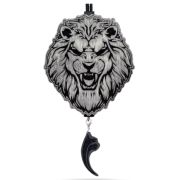 Арома подвеска Лев рычит в черно-белом цвете (КОМПЛЕКТ)