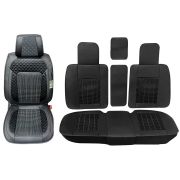 Накидки MAXIMAL LUX комплект (5 мест) Экокожа/ткань черный/черный COOLPART CC-02